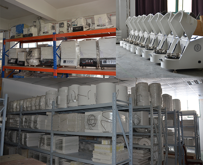 HuanYu warehouse corner with stored equipment and packing materials