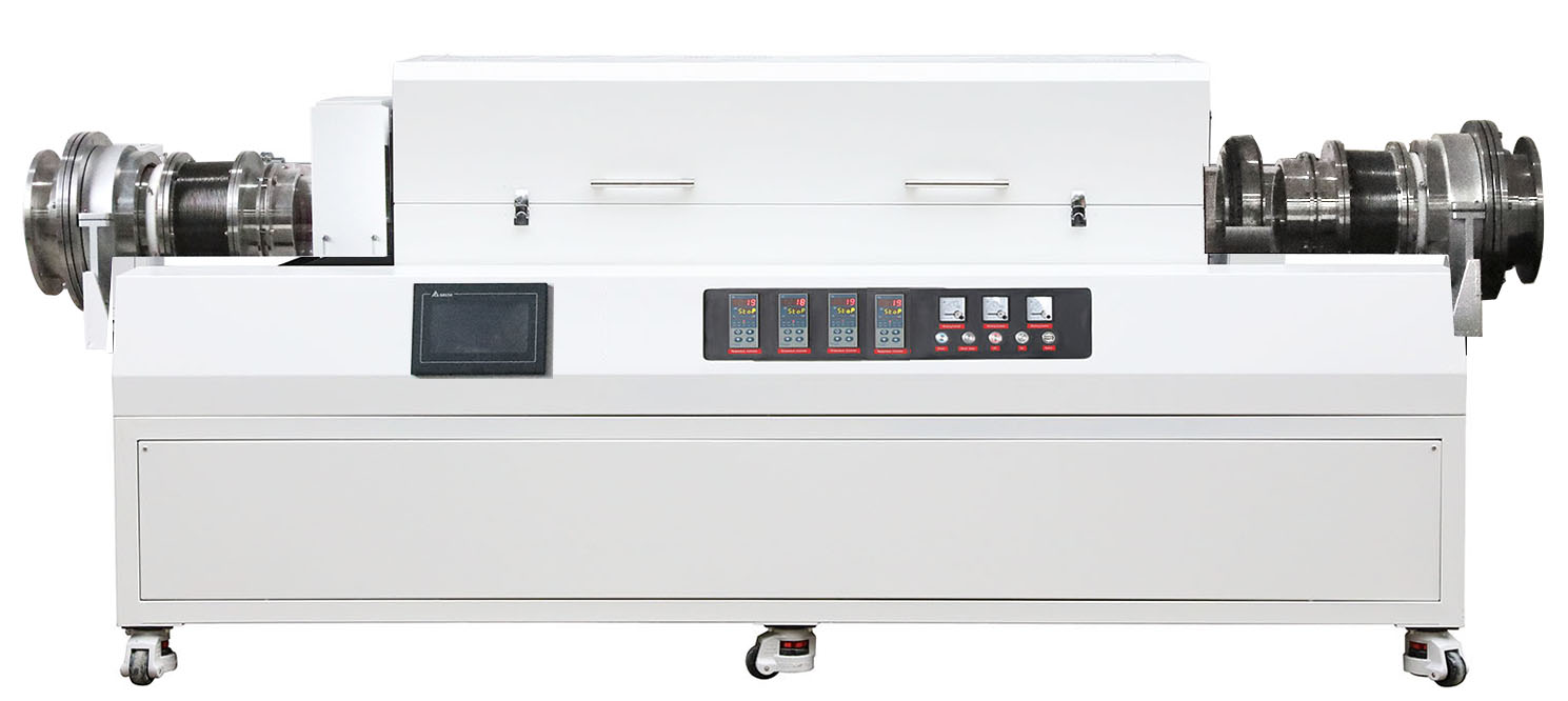 Variable-Speed Rotary Tube Furnace complete equipment image 1