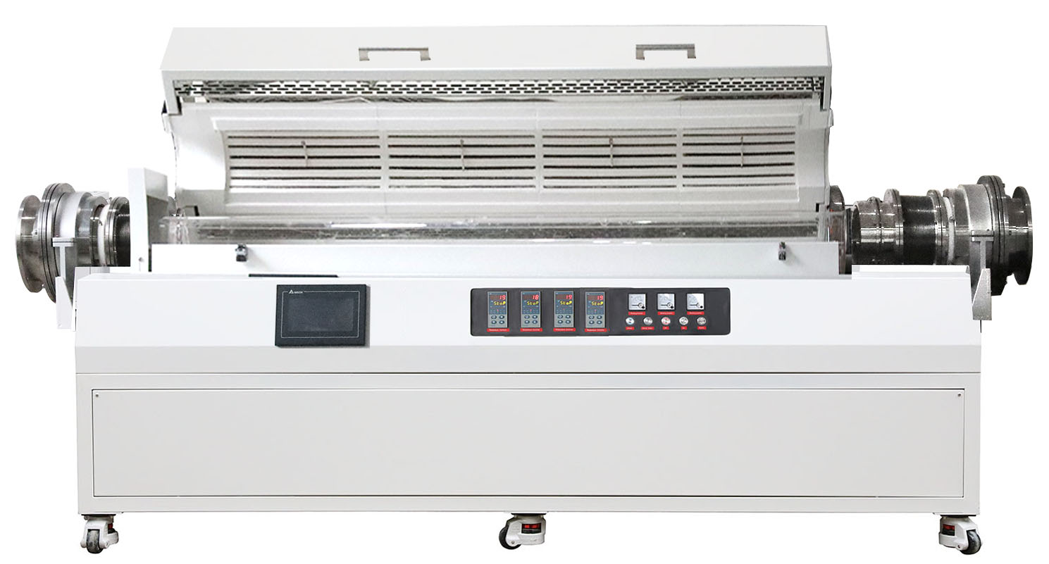 Variable-Speed Rotary Tube Furnace complete equipment image 2