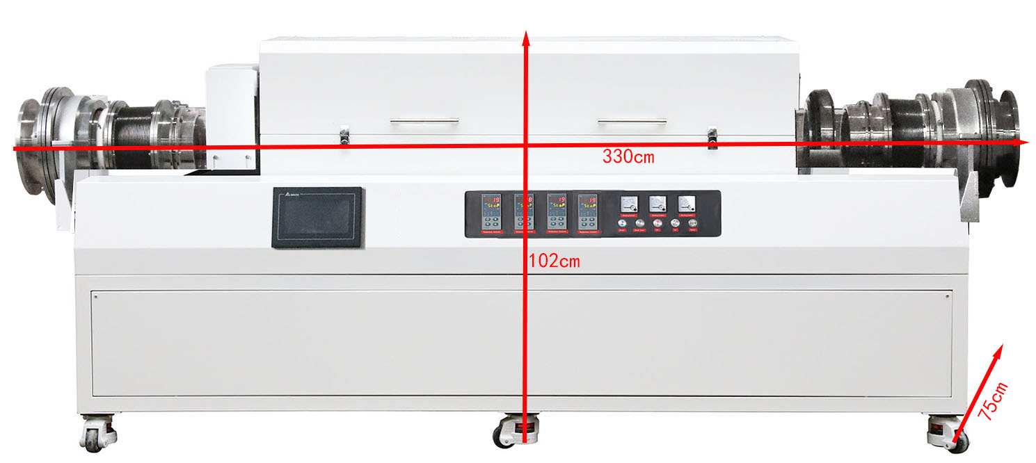 Variable-Speed Rotary Tube Furnace complete equipment image 3