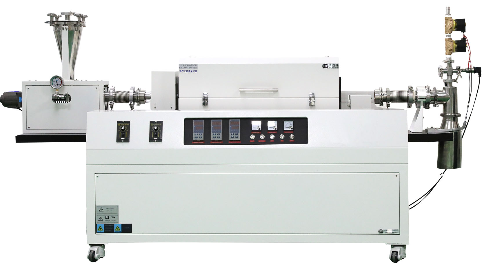1200Three-Zone Explosion-Proof Rotary Tube Furnace