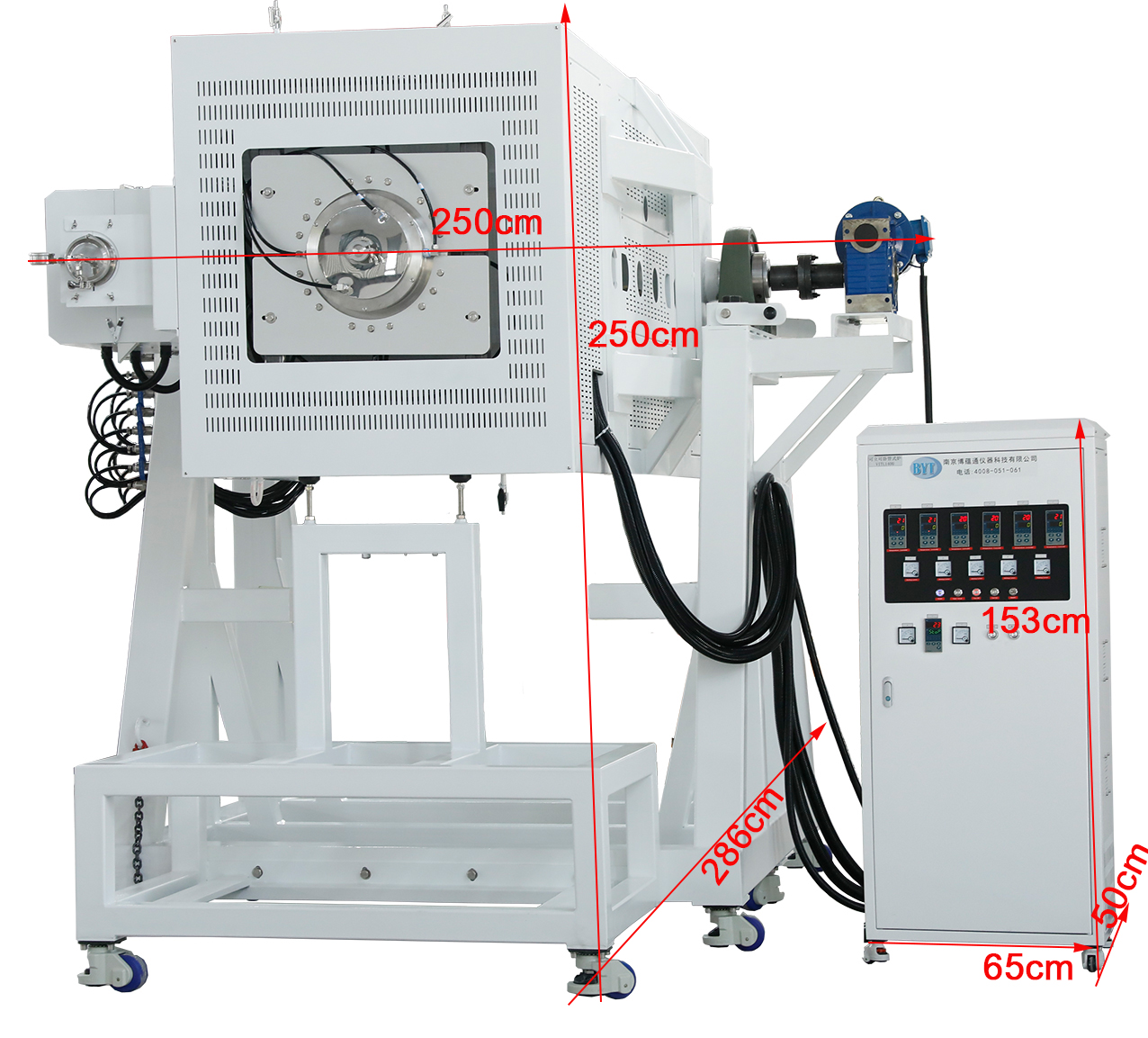 Large-Diameter Vertical / Horizontal Tube Furnace complete equipment image 2