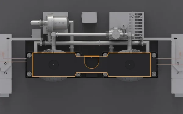 p5v two chambers vacuum hot pressing furnace (graphite) – dual chamber high efficiency hot press sintering system