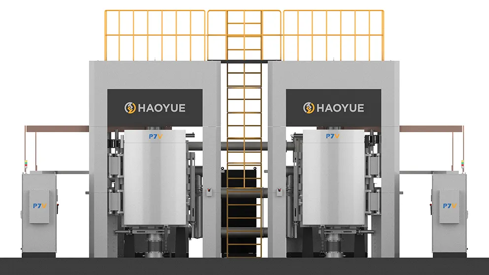 p7v two chambers vacuum hot pressing furnace (graphite) – large scale dual chamber industrial hot press sintering system
