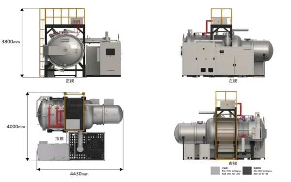vertical vacuum gas quenching furnace – high pressure gas quenching vacuum heat treatment furnace for precision steel components